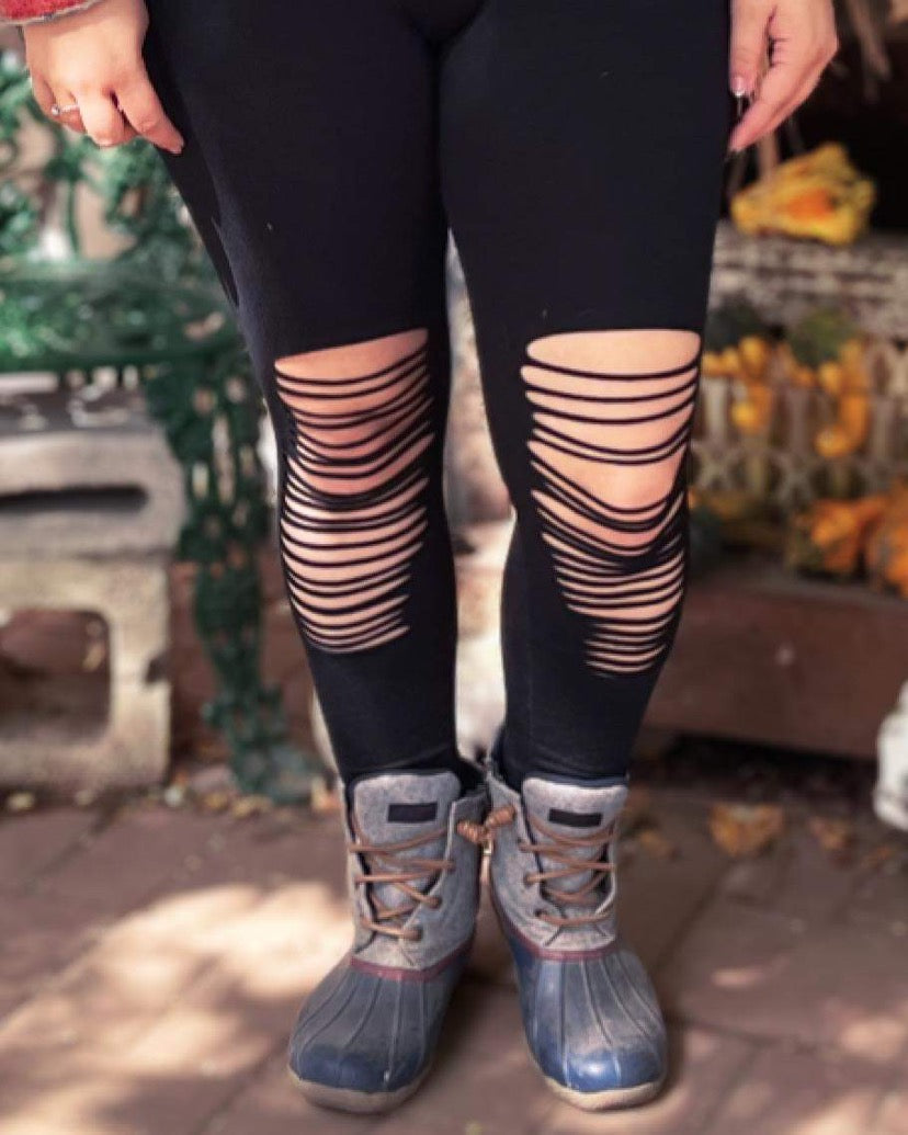 Adult Shredded Leggings
