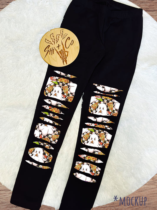 Pizza Party - Leggings/Bikers